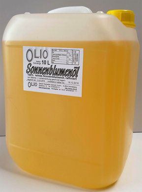 OLIO Sonnenblumenöl, 10-Liter-Mehrwegkanister